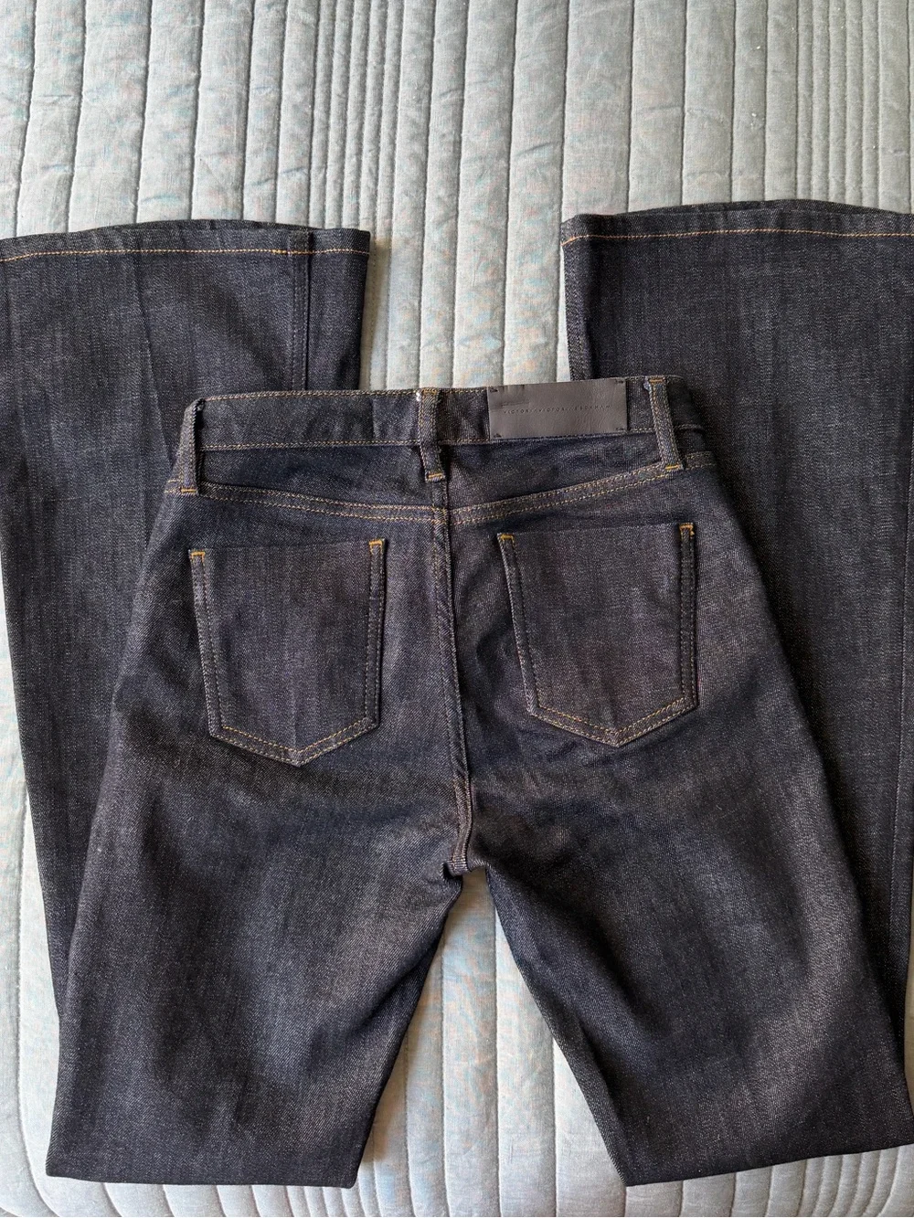 Victoria Beckham Dark High-Rise Flare Jeans - Picture 5 of 9